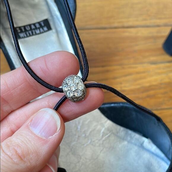 Vintage 2” Stuart Weitzman Black Heels with d'Orsay Style - Picture 2 of 8